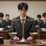 사형제도 찬성 근거 정리 한국 사형제도 찬반 논쟁을 상징하는 법정과 저울 이미지
