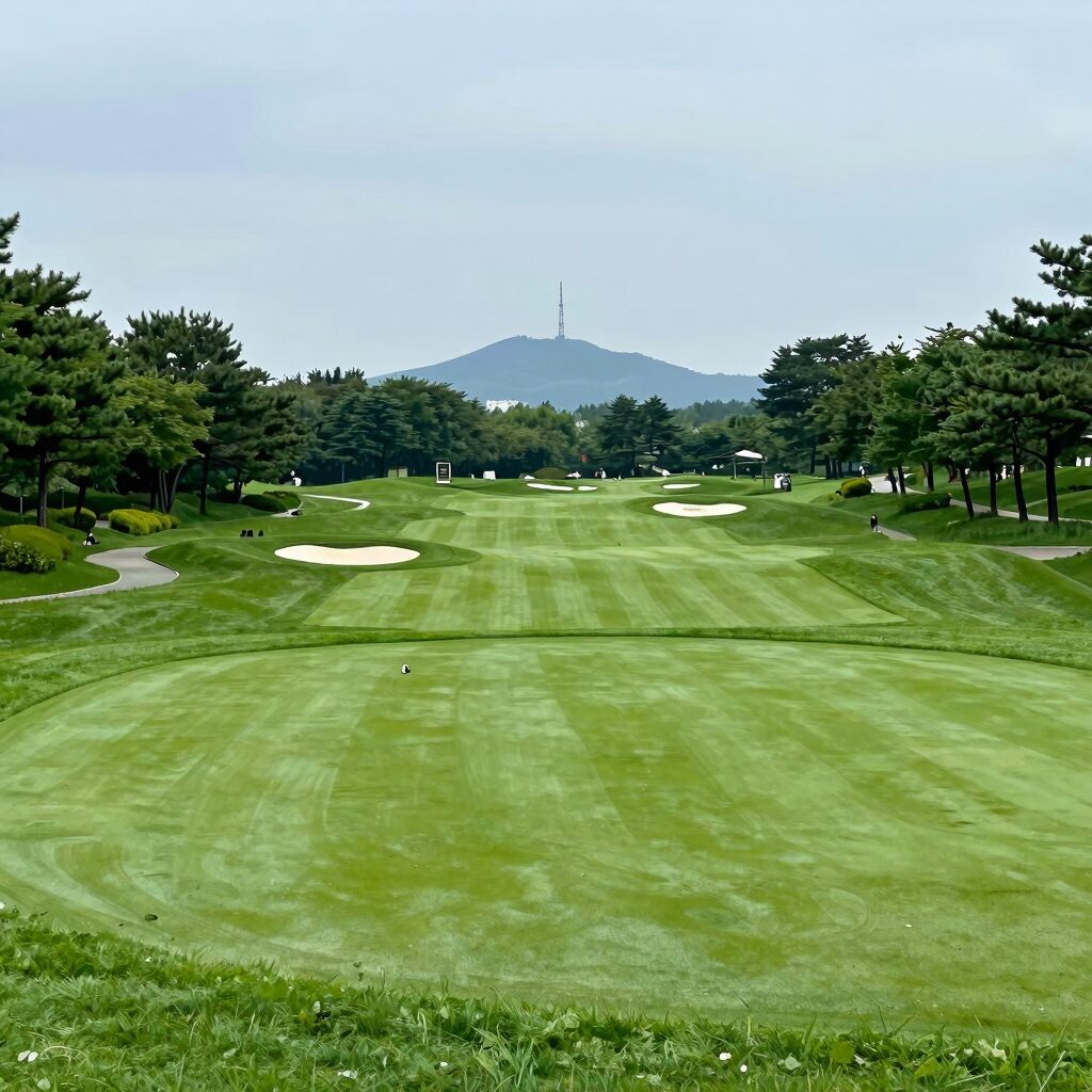 페럼클럽 여주 코스 전경 페어웨이 그린 항공뷰