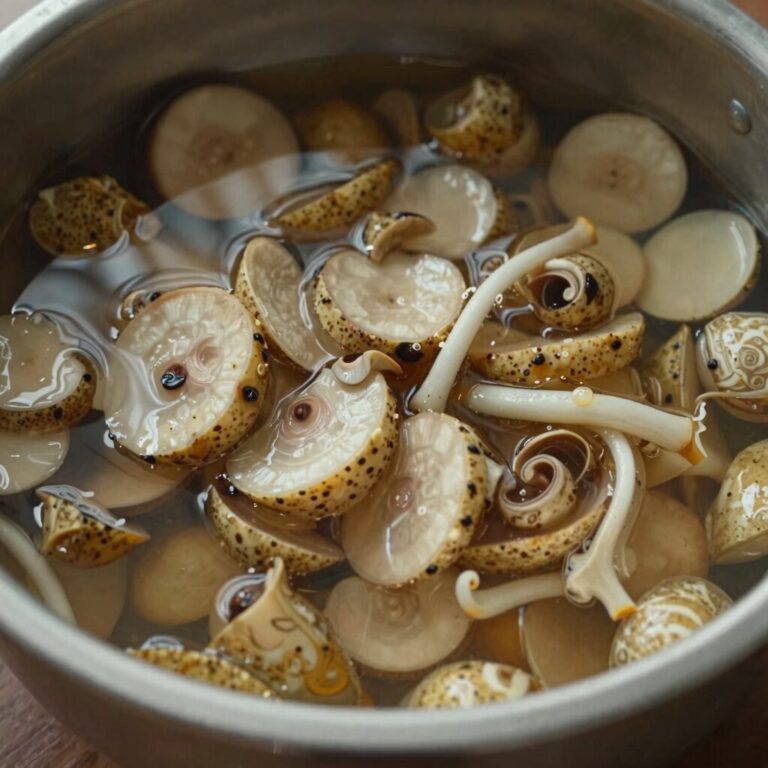 통마늘장아찌 담그는 과정 중 절임물 끓이는 모습