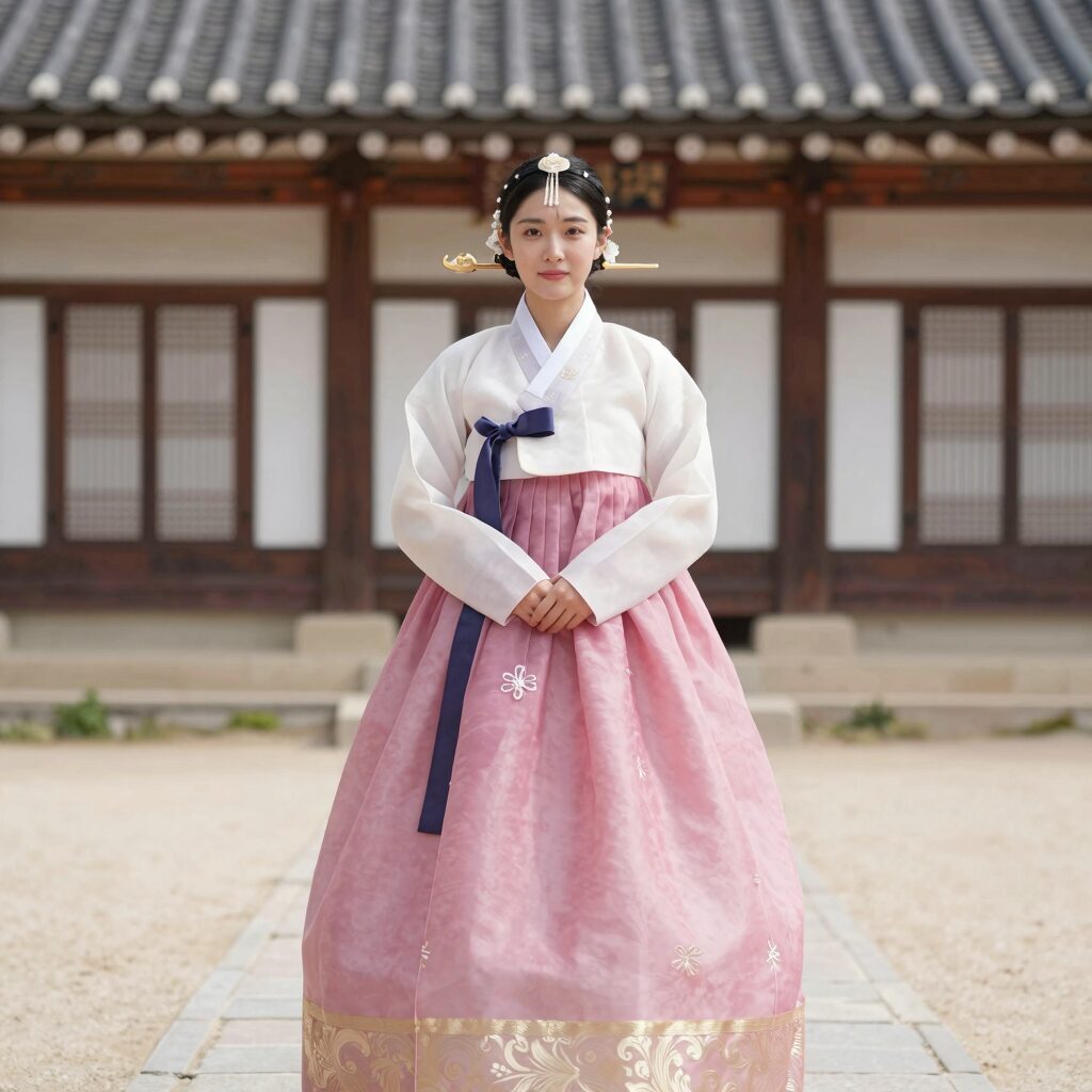 졸업사진 한복 컨셉 대여 지지배배 갈래치마 그라데이션 한복 야외 촬영