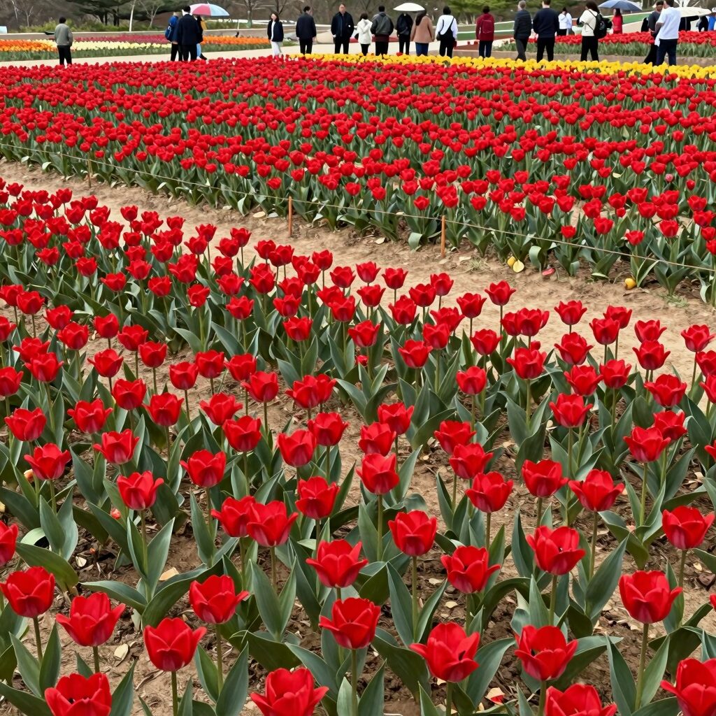 2026년 5월 하동 북천 꽃양귀비 축제 붉은 꽃밭 풍경