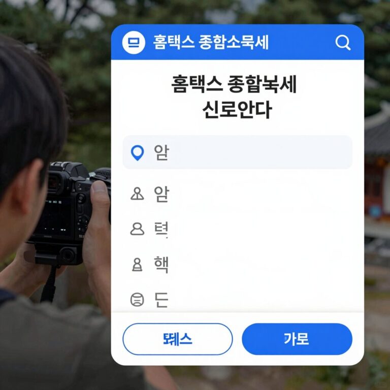 홈택스 종합소득세 신고안내문 출력 화면 캡처