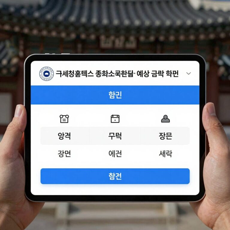 국세청 홈택스 종합소득세 환급 예상 금액 확인 화면