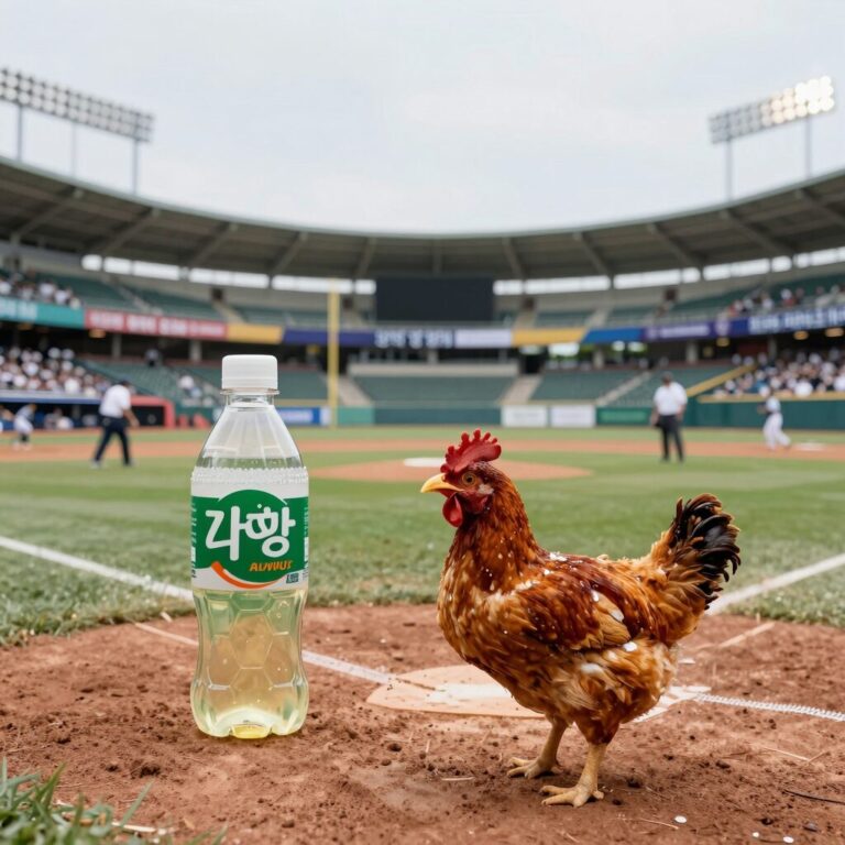 잠실 야구장에서 즐기는 치킨과 맥주