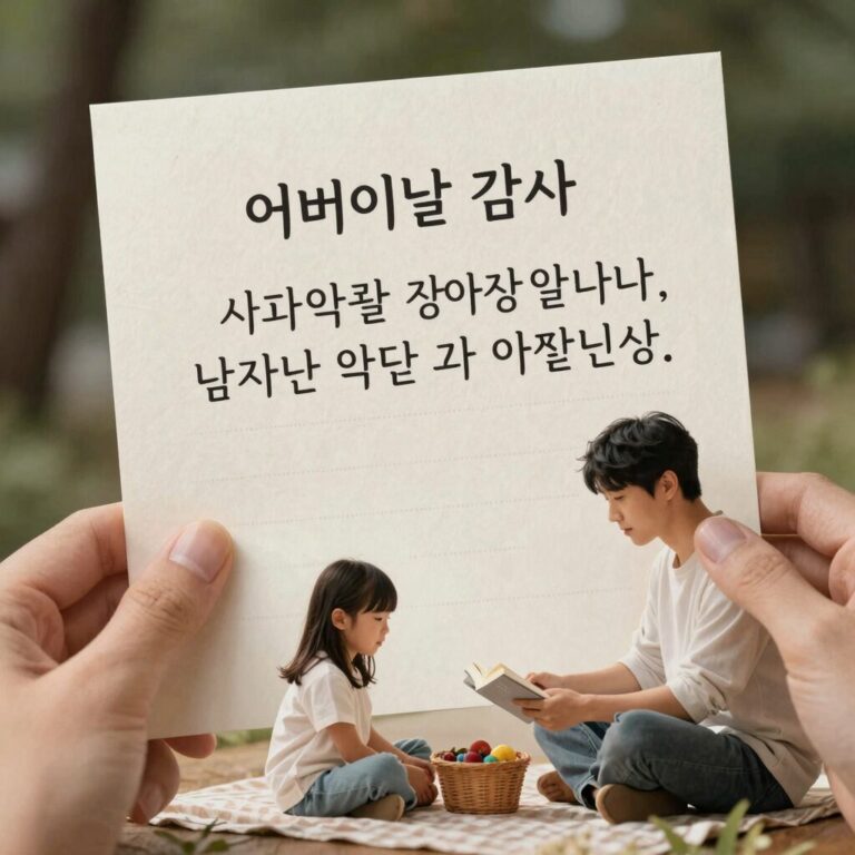 어버이날 감사 편지 예시 이미지