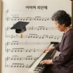 어머님 은혜 피아노 쉬운 악보 이미지
