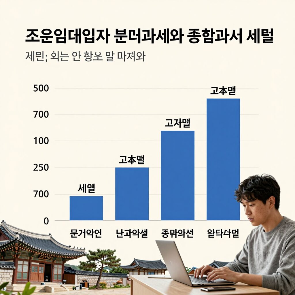 주택임대사업자 분리과세와 종합과세 세율 비교 그래프