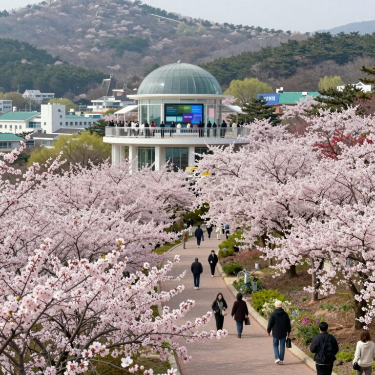 창원 장미공원 로즈 터널과 전망대 모습, 2026년 5월 개화 상황