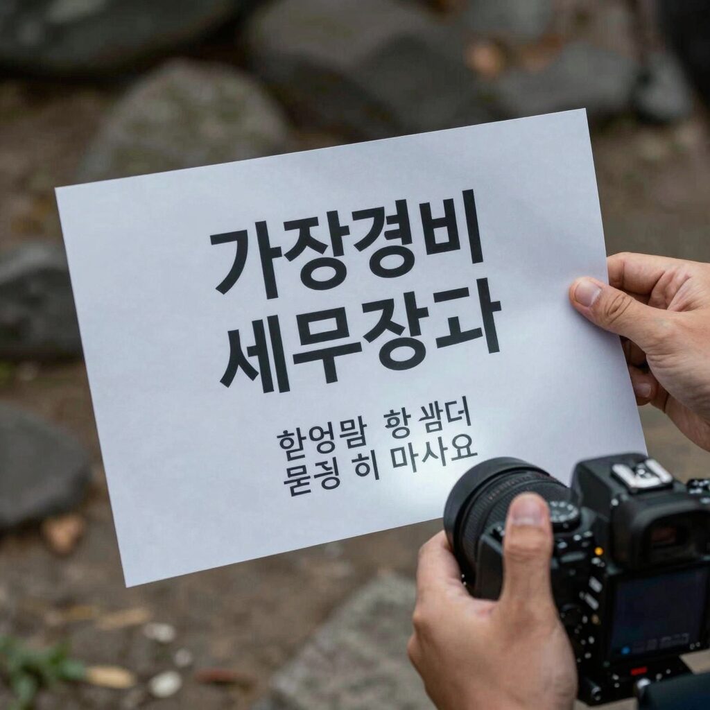 가공경비 세무조사 위험 경고 이미지