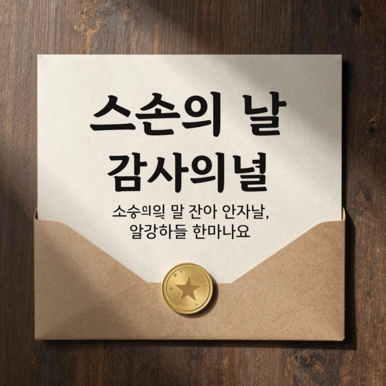 스승의 날 감사 인사말 문자 예시