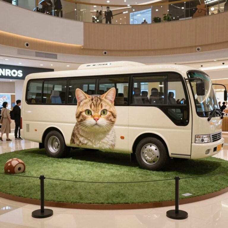 용산 아이파크몰 아니메쥬와 지브리전 고양이버스 포토존