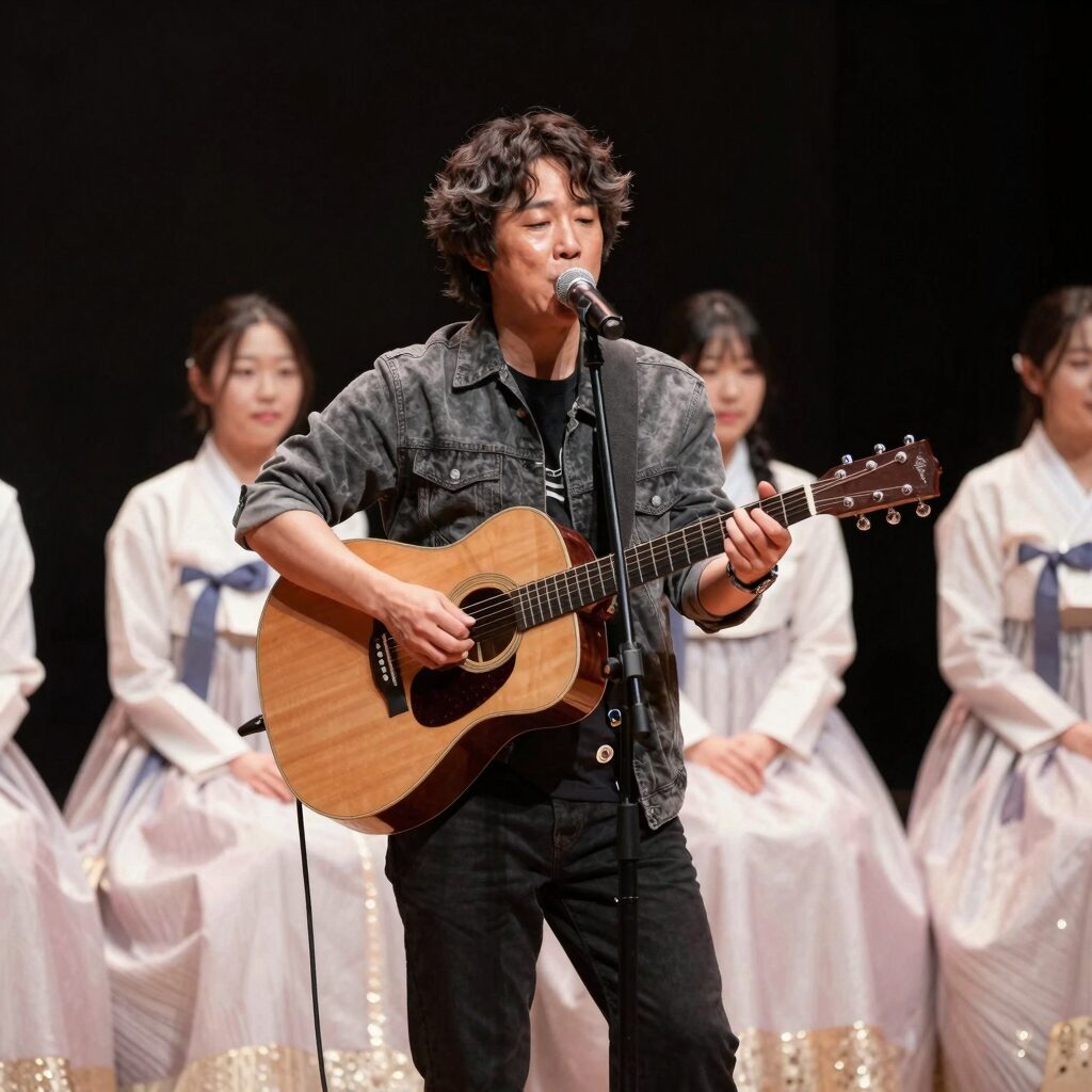 2025 창원시민의날 축하음악회에서 코요태가 공연하는 모습