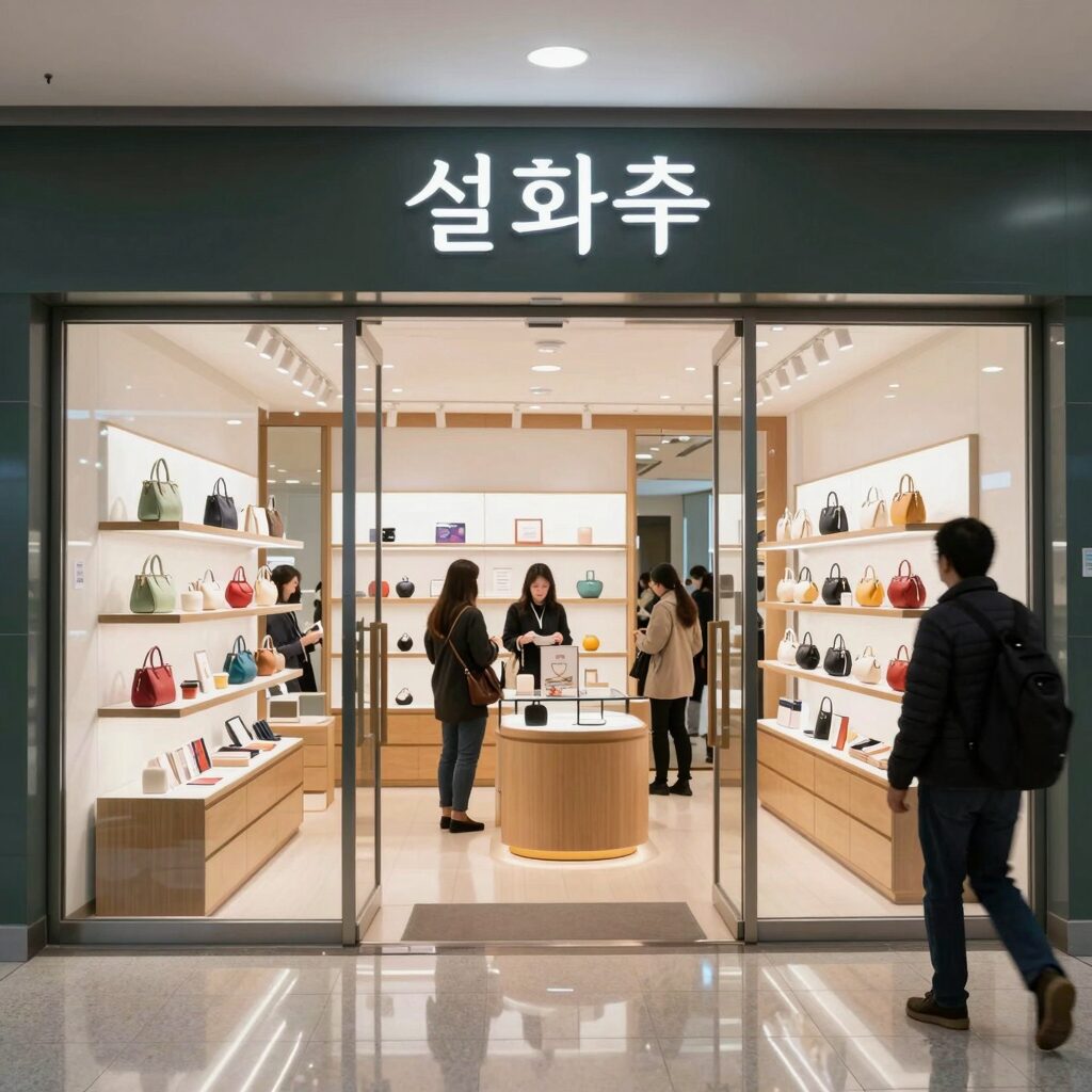 제주공항 면세점 설화수 매장 전경
