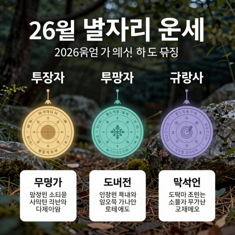 2026년 6월 별자리 운세를 나타내는 차트 이미지