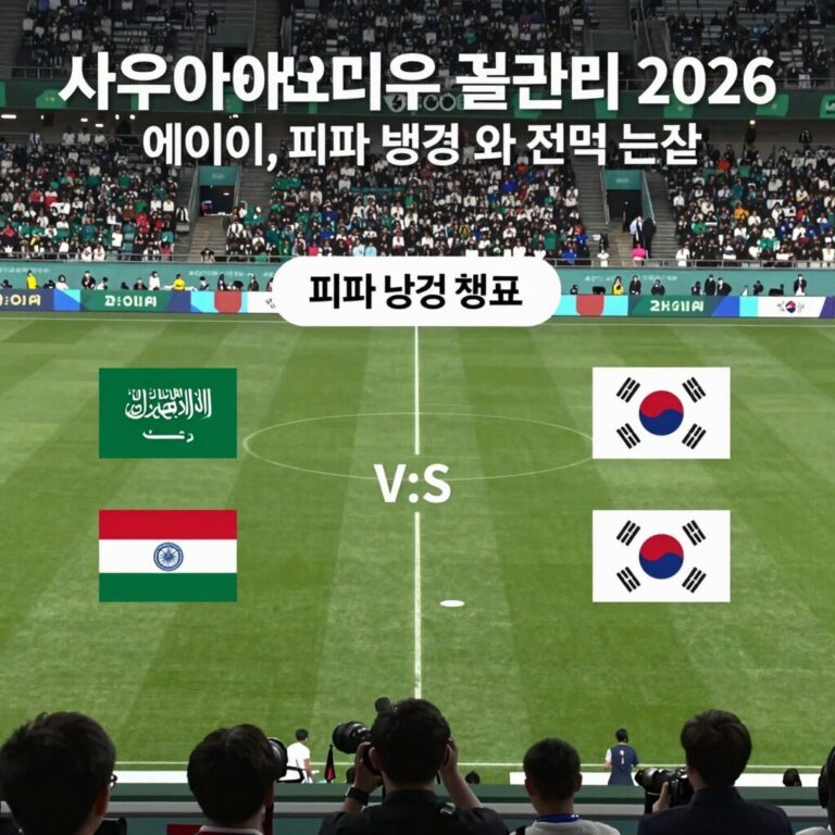 사우디아라비아 우루과이 2026 월드컵 경기 이미지, 피파랭킹 비교와 전력 분석을 담은 사진